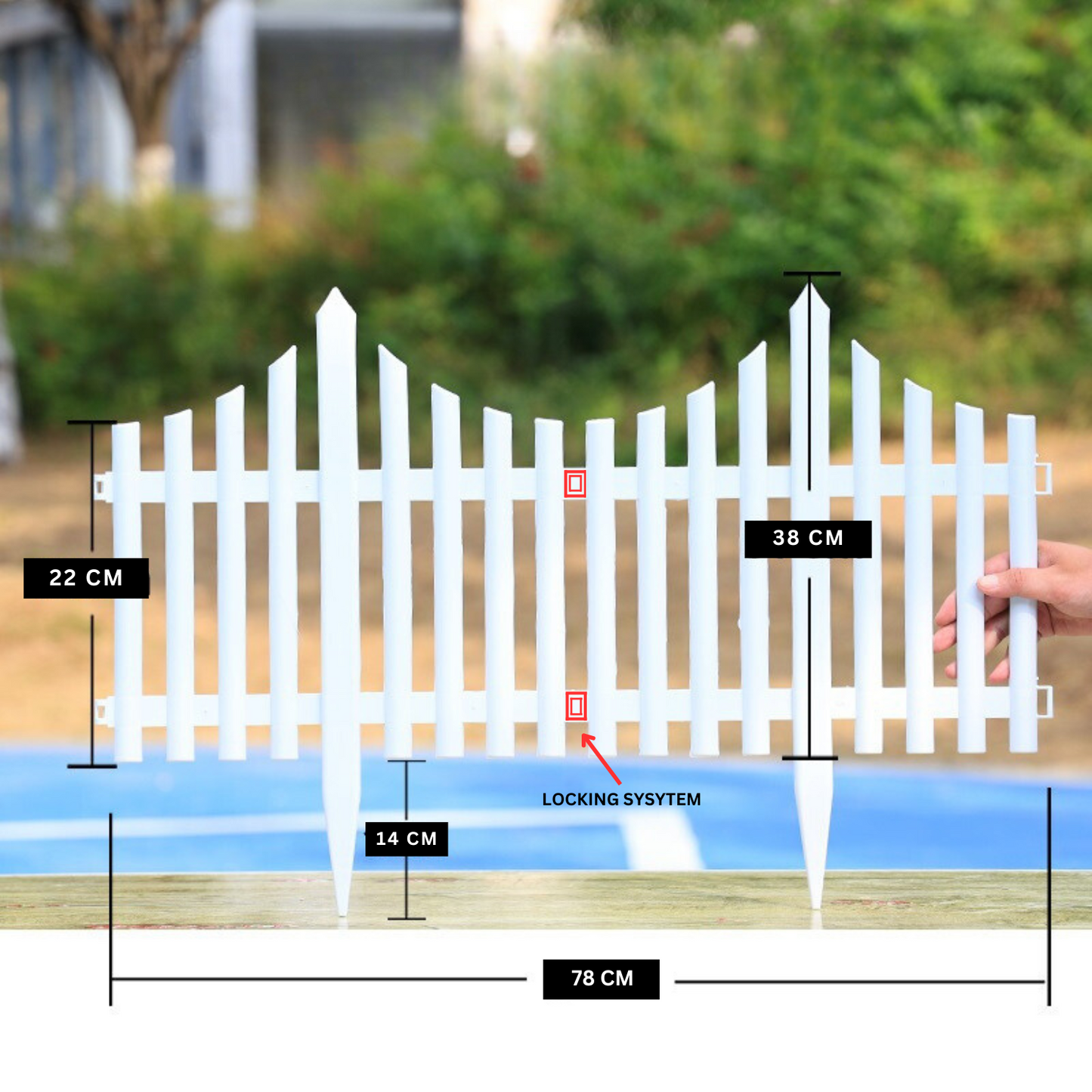 Flexible Decorative Outdoor Garden Fence