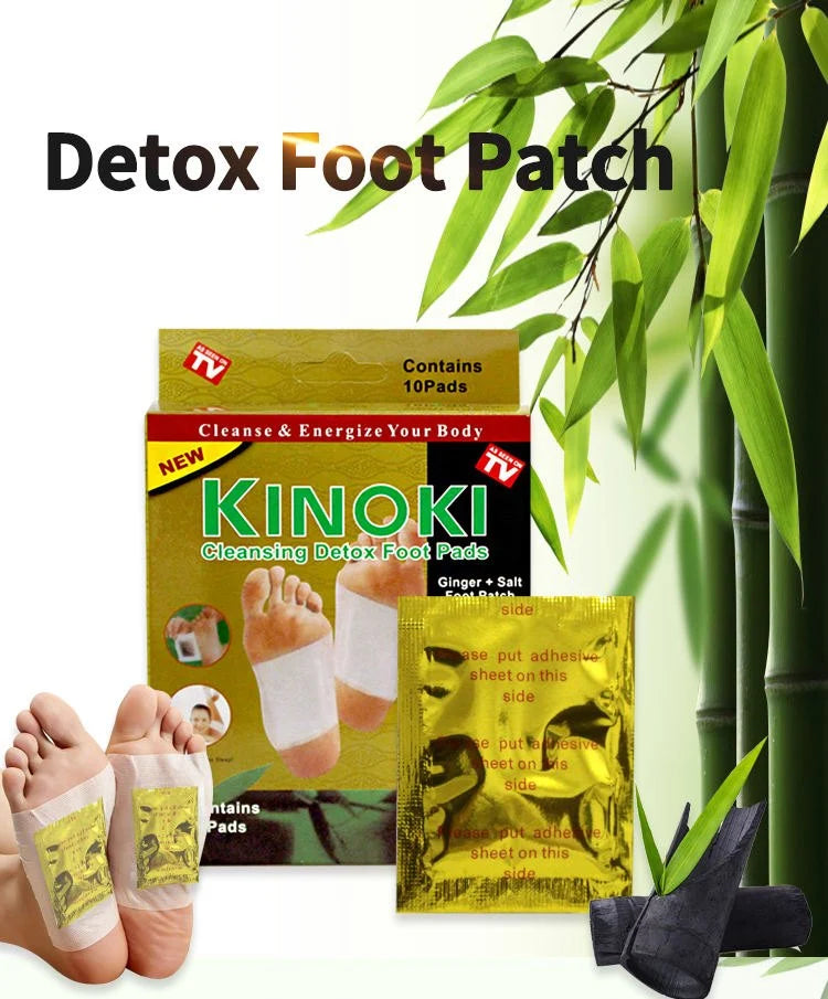 KIYOME KINOKI Cleansing Foot Pads – 1 Box (10 Pads)