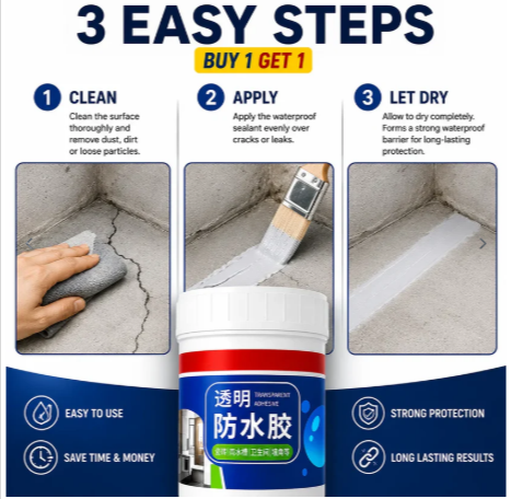 transparent waterproof adhesive Pack of 2 (300ml Each)