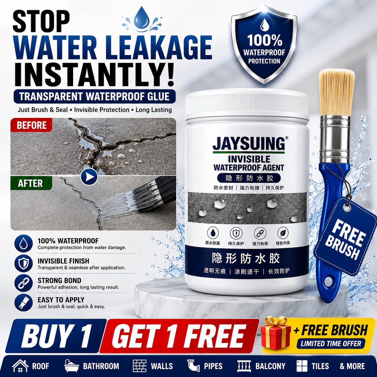 Waterproof Glue for Leakage Strong