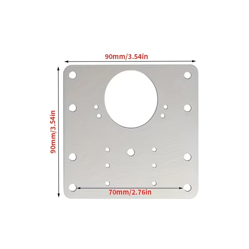 Heavy Duty Hinge Repair Plate with Screws for Cabinet Door & Wardrobe