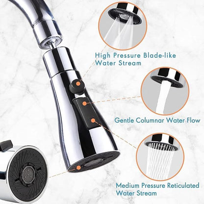 360° Rotating Tap Extender with 3 Water Flow Modes