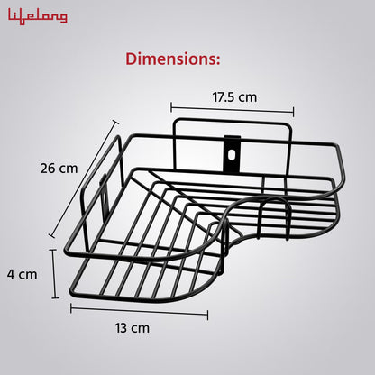 Self-Adhesive Bathroom Corner Shelf for Wall