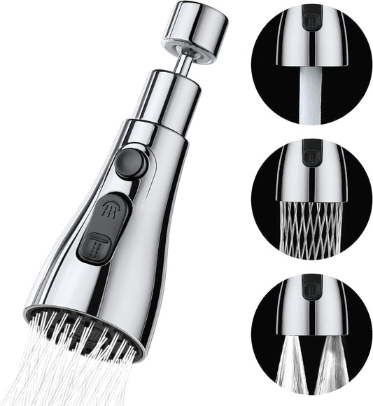 360° Rotating Tap Extender with 3 Water Flow Modes