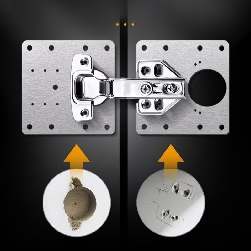 Heavy Duty Hinge Repair Plate with Screws for Cabinet Door & Wardrobe
